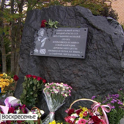 «Деревенька моего детства»: в Калининском округе увековечили память Веры Васильевой на ее малой родине